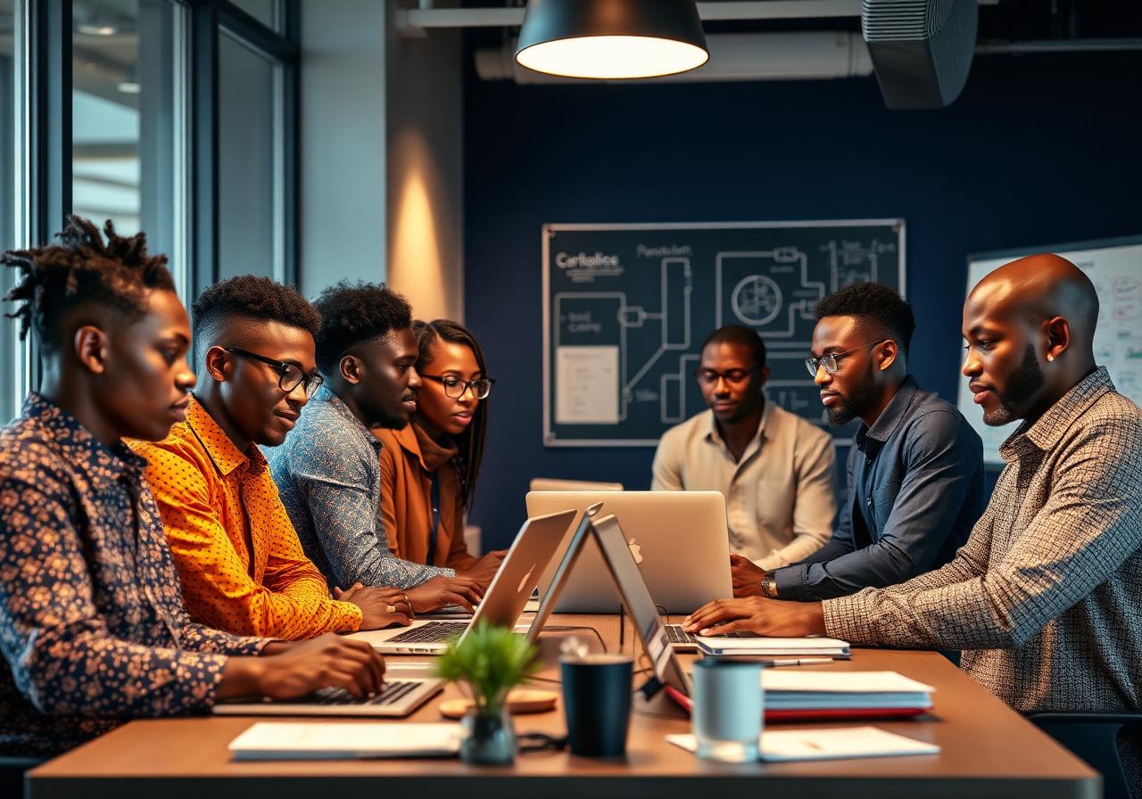 L'équipe SYTIC Technologies au travail à Dakar